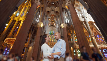 Pre-wedding photography in Barcelona, Sagrada Familia